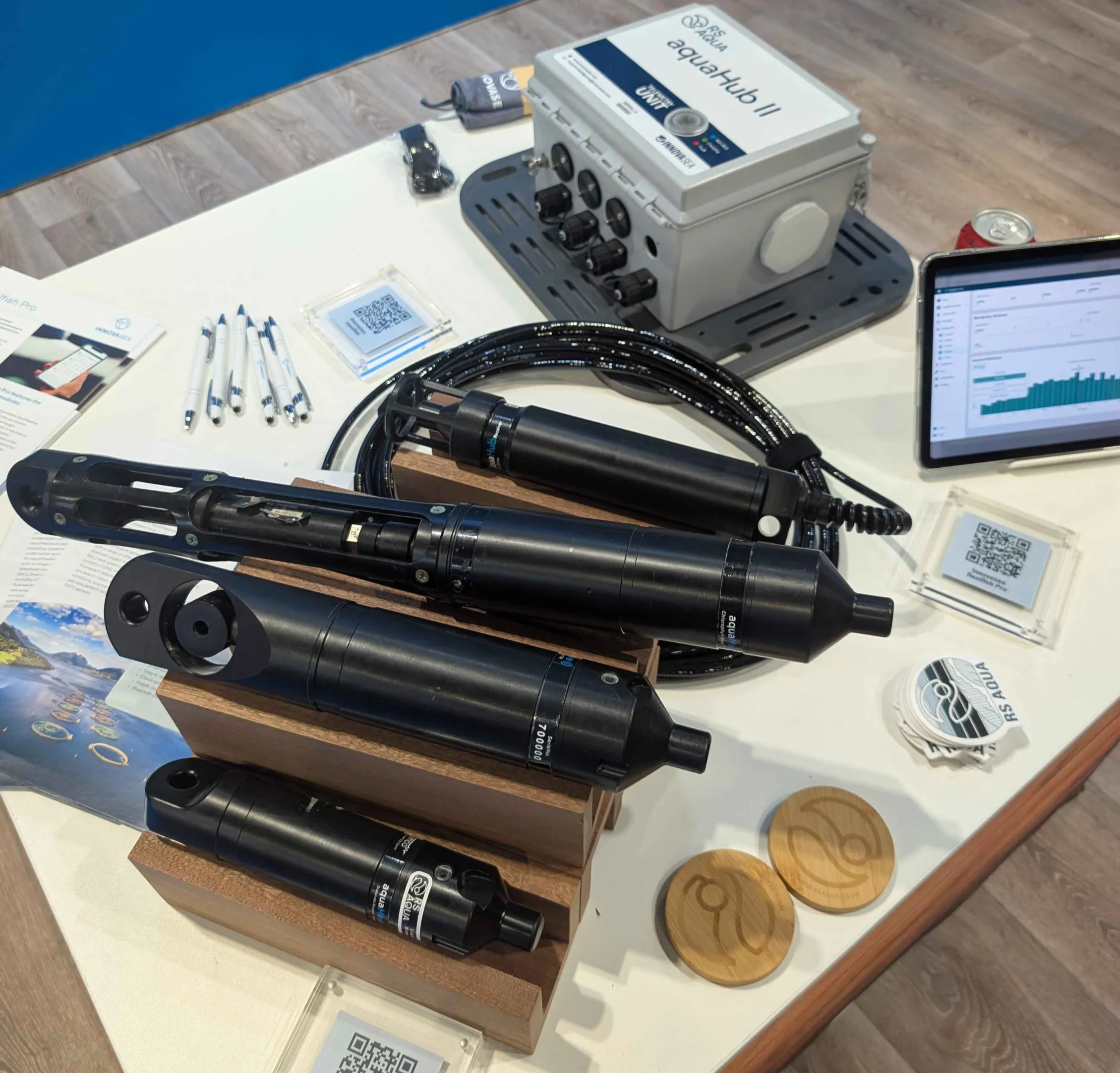 Innovasea aquameasure probes at Aquaculture UK Glasgow, June 2026