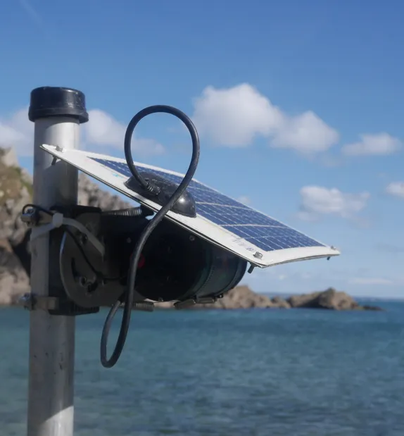 SubCam prototype combined with solar panels